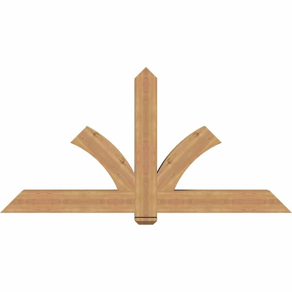 Ekena Millwork Redmond Smooth Timber Gable Bracket, Western Red Cedar, 72"W x 36"H x 5 1/2"D x 5 1/2"F, 12/12 Pitch GBW072X36X0606RED00SWR - main